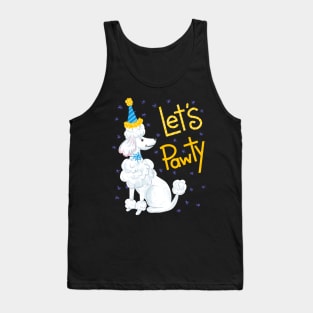 Poodle Let's Pawty Tank Top